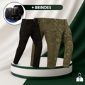 [Leve 3 Pague 2] Calça Masculina Vektor em Tecido Tático Militar e Poliéster +BRINDES: Relógio, Cinto e Carteira